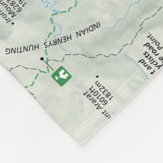 Der Mount- Rainierkarten-Fleecedecke Fleecedecke (Ecke)