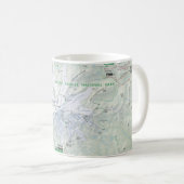 Der Mount- Rainierkarten-Tasse Kaffeetasse (VorderseiteRechts)
