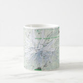 Der Mount- Rainierkarten-Tasse Kaffeetasse (Mittel)