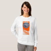 Der Mount- Rainierplakat - Sledding T-Shirt (Vorne ganz)
