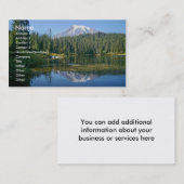 Der Mount- RainierVisitenkarte. Visitenkarte (Vorne/Hinten)