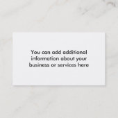 Der Mount- RainierVisitenkarte. Visitenkarte (Rückseite)