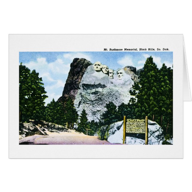 Der Mount Rushmore Denkmal, South Dakota (Vorderseite (Horizontal))