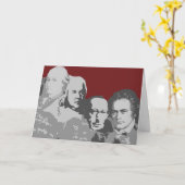 Der Mount Rushmore der Komponist-Gruß-Karte Karte (Gelbe Blume)