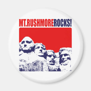 Der Mount Rushmore Felsen! Magnet