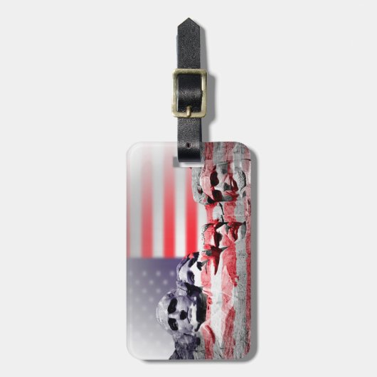 Der Mount Rushmore Gepäckanhänger (Vorderseite vertikal)