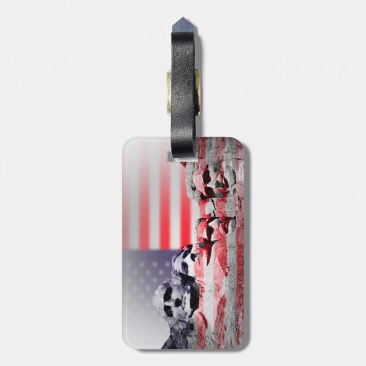 Der Mount Rushmore Gepäckanhänger (Rückseite vertikal)