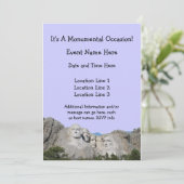 Der Mount Rushmore Gewohnheits-Einladungen Einladung (Stehend Vorderseite)