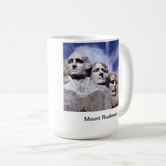 Der Mount Rushmore Kaffeetasse (VorderseiteRechts)