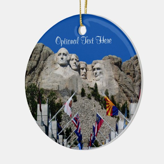 Der Mount Rushmore kundengerechte Foto-Andenken Keramik Ornament (Links)