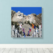 Der Mount Rushmore kundengerechte Foto-Andenken Leinwanddruck (Insitu (Holzboden))