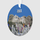 Der Mount Rushmore kundengerechte Foto-Andenken Ornament (Vorderseite)