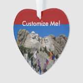 Der Mount Rushmore kundengerechte Foto-Andenken Ornament (Vorderseite)