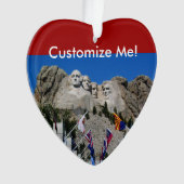 Der Mount Rushmore kundengerechte Foto-Andenken Ornament (Vorderseite)