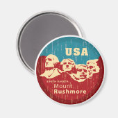 Der Mount Rushmore Magnet (Vorderseite/Rückseite)