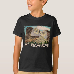 Der Mount Rushmore malte das Shirt des Kindes