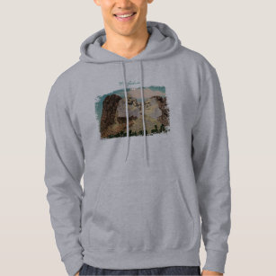 Der Mount Rushmore malte mit Kapuze Sweatshirt