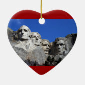 Der Mount Rushmore nationales Erinnerungsmonument Keramikornament (Hinten)