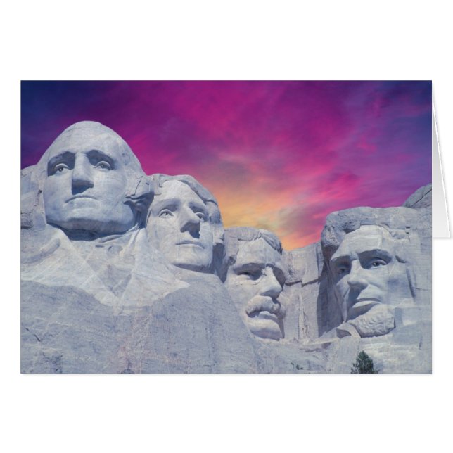 Der Mount Rushmore, Präsidenten South- Dakota, USA (Vorderseite (Horizontal))