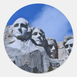 Der Mount Rushmore Sehenswürdigkeit Runder Aufkleber