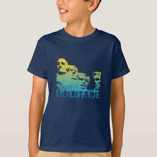 Der Mount Rushmore Skyline-Entwurf T-Shirt (Vorderseite)
