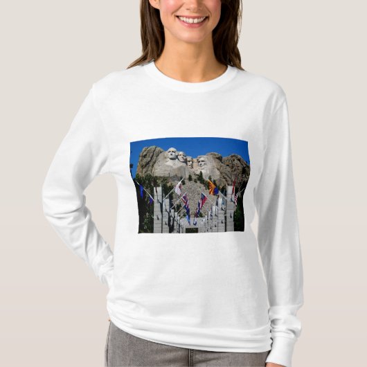 Der Mount Rushmore South Dakota Flaggen-Andenken T-Shirt (Vorderseite)