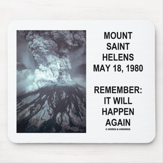 Der Mount Saint Helens am 18. Mai 1980 geschieht Mousepad (Vorne)