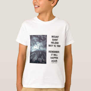 Der Mount Saint Helens am 18. Mai 1980 geschieht T-Shirt