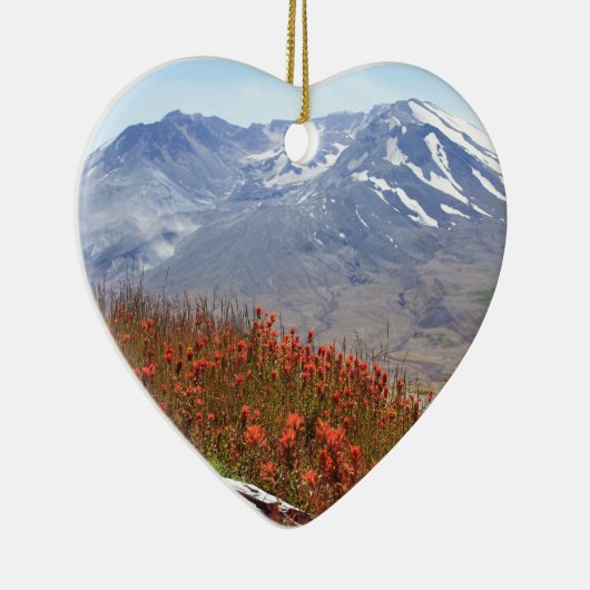 Der Mount- Saint HelensWildblumen Keramikornament (Rechts)