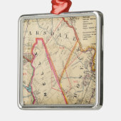 Der Mount Vernon, E Chester, Pelham, New Rochelle, Silbernes Ornament (Links)