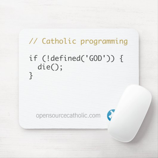 Der Mousepad des katholischen Programmierers (Mit Mouse)