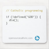 Der Mousepad des katholischen Programmierers (Vorne)