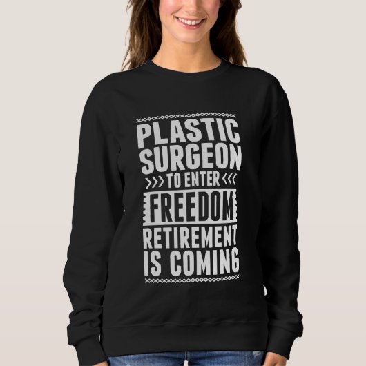 Der müde Plastikchirurg tritt frei ein Sweatshirt (Vorderseite)