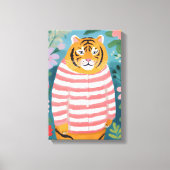 Der müde Tiger Leinwanddruck (Vorderseite)