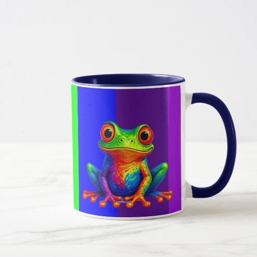Der Mug mit seinem Frosch ist schön. Tasse (Rechts)