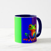 Der Mug mit seinem Frosch ist schön. Tasse (VorderseiteRechts)