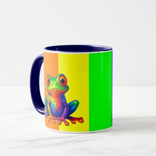 Der Mug mit seinem Frosch ist schön. Tasse (Vorderseite Links)