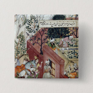 Der Mughal Kaiser Babur Button