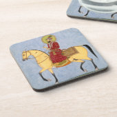 Der Mughal Kaiser Farrukhsiyar (1683-1719) (r.1713 Untersetzer (Linke Seite)