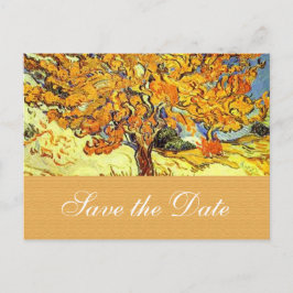 Der Mulberry-Baum Save the Date Postkarten. Vintag Ankündigungspostkarte