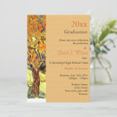 Der Mulberry-Baum, Vincent van Gogh-Abschluss Einladung (Stehend Vorderseite)