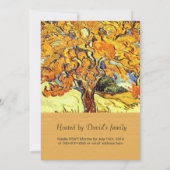 Der Mulberry-Baum, Vincent van Gogh-Abschluss Einladung (Rückseite)