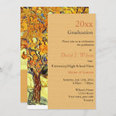 Der Mulberry-Baum, Vincent van Gogh-Abschluss Einladung (Vorne/Hinten)