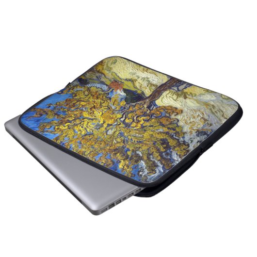 Der Mulberry-Baum. Vincent Van Gogh. Laptopschutzhülle (Vorne Knopf)