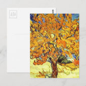 Der Mulberry-Baum, Vincent Van Gogh Postkarte (Vorne/Hinten)