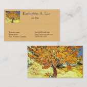 Der Mulberry-Baum, Vincent van Gogh Visitenkarte (Vorne/Hinten)