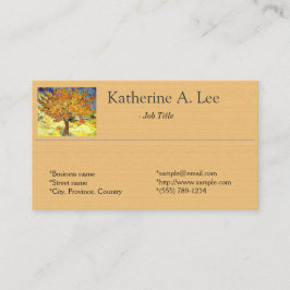 Der Mulberry-Baum, Vincent van Gogh Visitenkarte