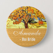 Der Mulberry Tree, Vincent van Gogh. Braut Button (Vorderseite)