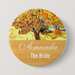 Der Mulberry Tree, Vincent van Gogh. Braut Button