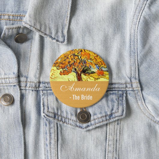 Der Mulberry Tree, Vincent van Gogh. Braut Button (Beispiel)